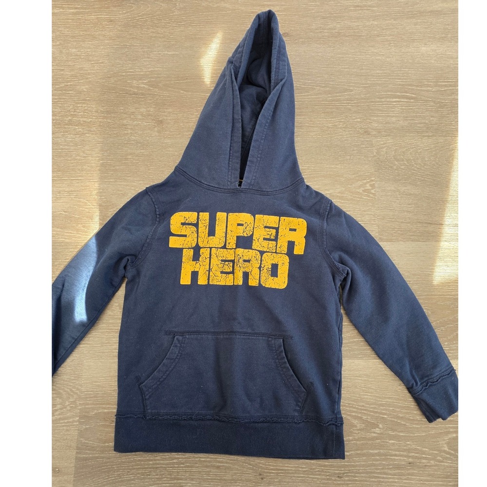 BabyGap Kids Blue Superhero Graphic Hoodie Size‎ 5T